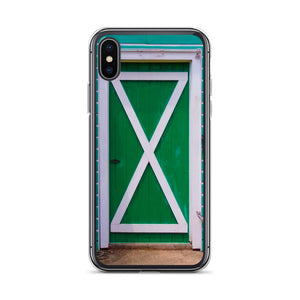 Dutch Doors series, Green White by Matteo | iPhone Case