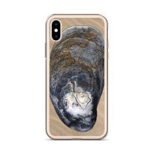 iPhone Case | Oyster Shell Blue Right Exterior | Sand Background