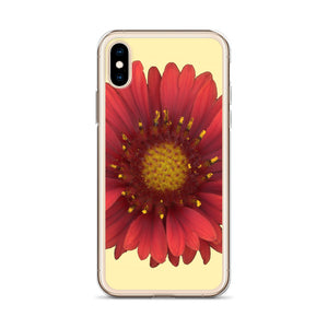 iPhone Case | Gerbera Daisy Flower Red | Sunshine Background