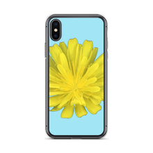 Load image into Gallery viewer, iPhone Case | Hawkweed Flower Yellow | Sky Blue Background
