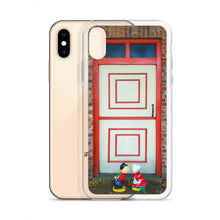 Load image into Gallery viewer, Dutch Doors series, Cream Orange Squares by Matteo | iPhone Case
