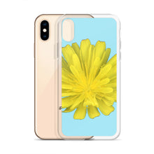 Load image into Gallery viewer, iPhone Case | Hawkweed Flower Yellow | Sky Blue Background
