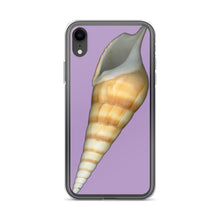 Load image into Gallery viewer, iPhone Case | Turrid Shell Tan Apertural | Lavender Background
