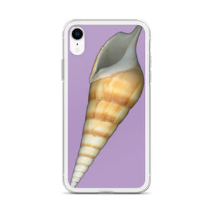 iPhone Case | Turrid Shell Tan Apertural | Lavender Background