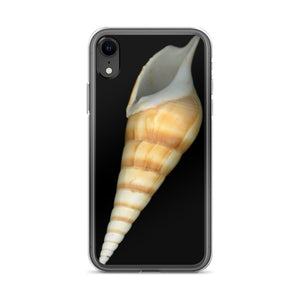 Turrid Shell Tan Apertural | iPhone Case | Black Background