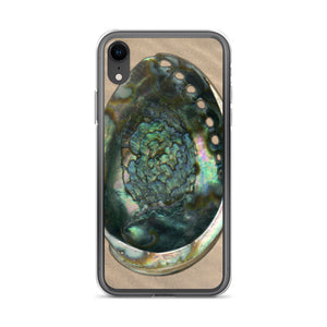 iPhone Case | Abalone Shell Interior | Sand Background