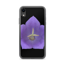 Load image into Gallery viewer, Balloon Flower Blue | iPhone Case | Black Background
