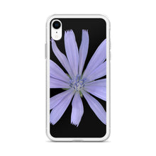 Load image into Gallery viewer, Chicory Flower Blue | iPhone Case | Black Background
