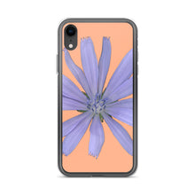 Load image into Gallery viewer, Chicory Flower Blue | iPhone Case | Peach Background
