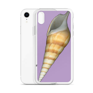iPhone Case | Turrid Shell Tan Apertural | Lavender Background