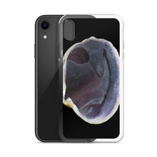 Load image into Gallery viewer, iPhone Case | Quahog Clam Shell Purple Right Interior | Black Background
