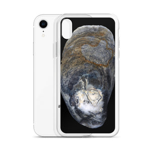 iPhone Case | Oyster Shell Blue Right Exterior | Black Background