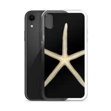Load image into Gallery viewer, Finger Starfish Shell Top | iPhone Case | Black Background
