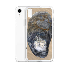 Load image into Gallery viewer, iPhone Case | Oyster Shell Blue Right Exterior | Sand Background
