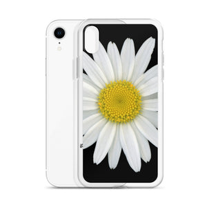 iPhone Case | Shasta Daisy Flower White | Black Background