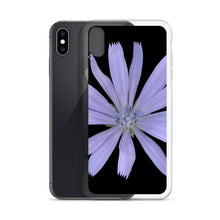 Load image into Gallery viewer, Chicory Flower Blue | iPhone Case | Black Background
