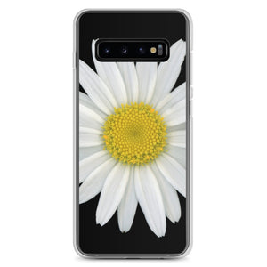 Shasta Daisy Flower White | Samsung Phone Case | Black Background