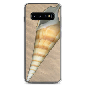 Turrid Shell Tan Apertural | Samsung Phone Case | Sand Background