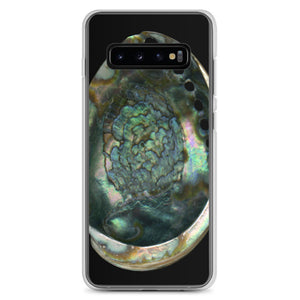 Samsung Phone Case | Abalone Shell Interior | Black Background