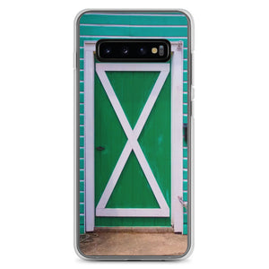Samsung Phone Case | Dutch Doors series, Green White by Matteo