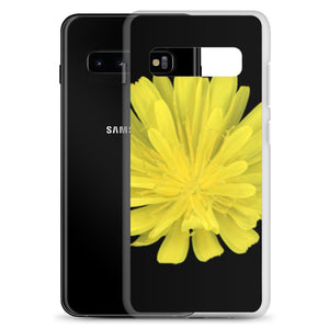 Samsung Phone Case | Hawkweed Flower Yellow | Black Background