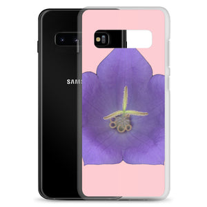 Balloon Flower Blue | Samsung Phone Case | Pink Background