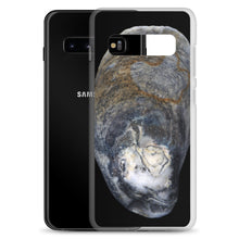 Load image into Gallery viewer, Oyster Shell Blue Right Exterior | Samsung Phone Case | Black Background
