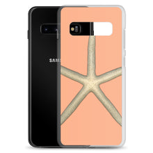 Load image into Gallery viewer, Finger Starfish Shell Top | Samsung Phone Case | Peach Background
