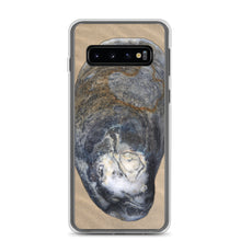 Load image into Gallery viewer, Samsung Phone Case | Oyster Shell Blue Right Exterior | Sand Background
