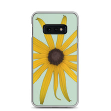 Load image into Gallery viewer, Black-eyed Susan Rudbeckia Flower Yellow | Samsung Phone Case | Sage Background
