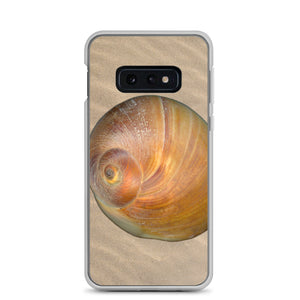 Moon Snail Shell Shark's Eye Apical | Samsung Phone Case | Sand Background