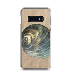 Moon Snail Shell Blue Apical | Samsung Phone Case | Sand Background