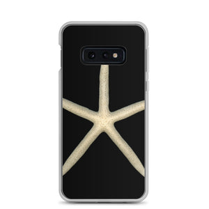 Finger Starfish Shell Top | Samsung Phone Case | Black Background