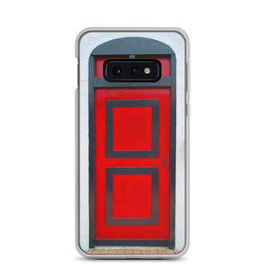 Dutch Doors series, #77 Red Black by Matteo | Samsung Phone Case