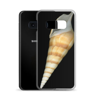 Turrid Shell Tan Apertural | Samsung Phone Case | Black Background