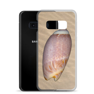 Olive Snail Shell Brown Dorsal | Samsung Phone Case | Sand Background