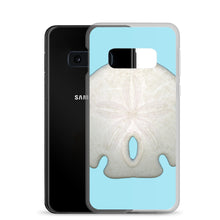 Load image into Gallery viewer, Samsung Phone Case | Arrowhead Sand Dollar Shell Top | Sky Blue Background
