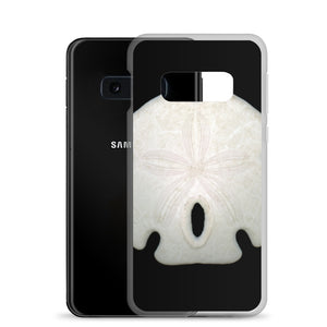 Samsung Phone Case | Arrowhead Sand Dollar Shell Top | Black Background