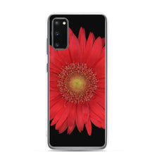 Load image into Gallery viewer, Gerbera Daisy Flower Red | Samsung Phone Case | Black Background
