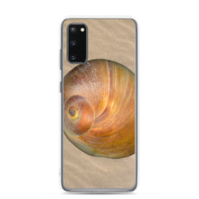 Load image into Gallery viewer, Samsung Phone Case | Moon Snail Shell Shark&#39;s Eye Apical | Sand Background
