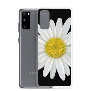 Shasta Daisy Flower White | Samsung Phone Case | Black Background