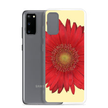 Load image into Gallery viewer, Gerbera Daisy Flower Red | Samsung Phone Case | Sunshine Background
