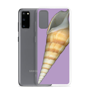 Turrid Shell Tan Apertural | Samsung Phone Case | Lavender Background