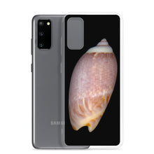 Load image into Gallery viewer, Samsung Phone Case | Olive Snail Shell Brown Dorsal | Black Background
