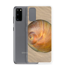 Load image into Gallery viewer, Moon Snail Shell Shark&#39;s Eye Apical | Samsung Phone Case | Sand Background
