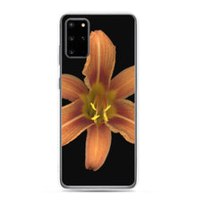 Load image into Gallery viewer, Samsung Phone Case | Orange Daylily Flower | Black Background
