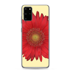 Gerbera Daisy Flower Red | Samsung Phone Case | Sunshine Background