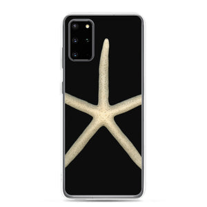 Finger Starfish Shell Top | Samsung Phone Case | Black Background