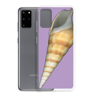 Samsung Phone Case | Turrid Shell Tan Apertural | Lavender Background