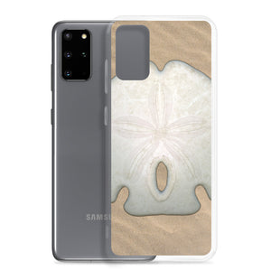 Samsung Phone Case | Arrowhead Sand Dollar Shell Top | Sand Background